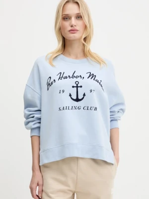 Hollister Co. bluza damska kolor niebieski z aplikacją KI352-5148