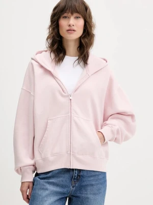 Hollister Co. bluza damska kolor różowy z kapturem gładka KI352-5229-600