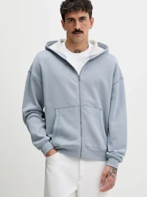 Hollister Co. bluza męska kolor niebieski z kapturem gładka KI322-5279-210