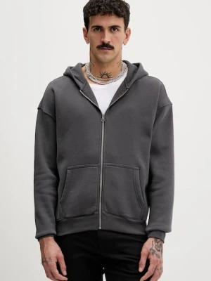 Hollister Co. bluza męska kolor szary z kapturem gładka KI322-5449-902