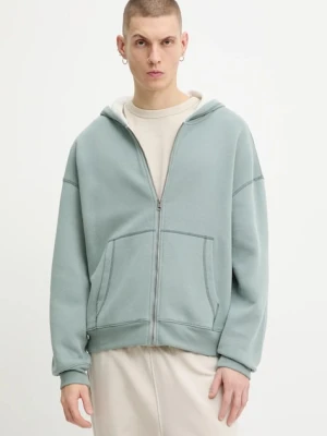Hollister Co. bluza męska kolor zielony z kapturem gładka KI322-5279-300