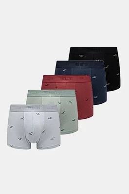 Hollister Co. bokserki 5-pack męskie kolor brązowy KI314-4010