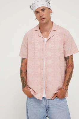 Hollister Co. koszula bawełniana męska kolor różowy regular