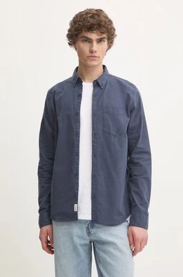 Hollister Co. koszula męska kolor granatowy regular z kołnierzykiem button-down KI325-4056