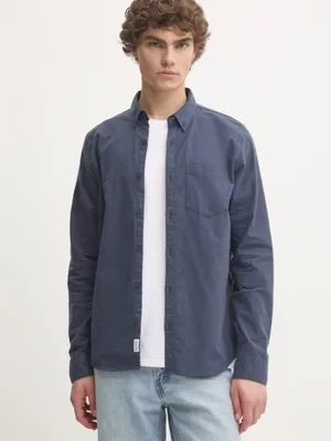 Hollister Co. koszula męska kolor granatowy regular z kołnierzykiem button-down KI325-4056