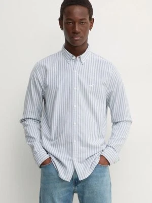 Hollister Co. koszula męska kolor niebieski regular z kołnierzykiem button-down KI325-4056