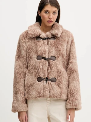 Hollister Co. kurtka kolor brązowy przejściowa oversize KI344-5046-101