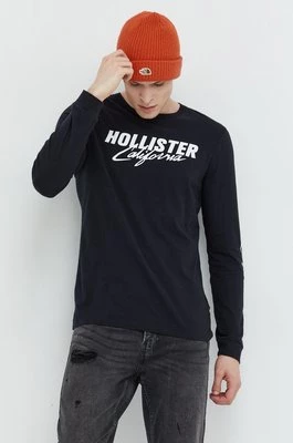 Hollister Co. longsleeve bawełniany (5-pack) kolor biały z nadrukiem