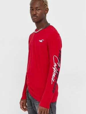 Hollister Co. longsleeve bawełniany (5-pack) kolor biały z nadrukiem