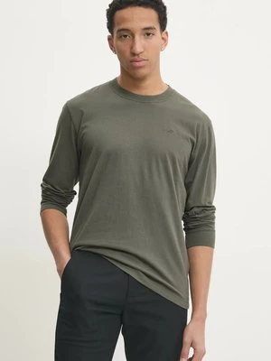 Hollister Co. longsleeve bawełniany kolor zielony gładki KI324-4198