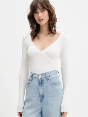 Hollister Co. longsleeve kolor beżowy KI339-5001-101