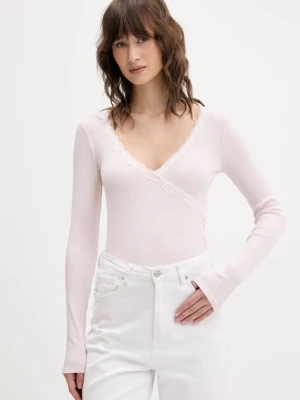 Hollister Co. longsleeve kolor różowy KI339-5001-610