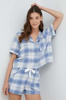 Hollister Co. piżama damska kolor niebieski