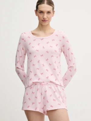 Hollister Co. piżama damska kolor różowy KI346-5099-629