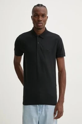 Hollister Co. polo męski kolor czarny gładki KI324-4117