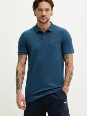 Hollister Co. polo męski kolor granatowy gładki KI324-5172