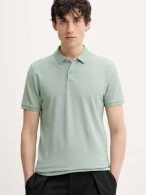 Hollister Co. polo męski kolor zielony gładki KI324-5168