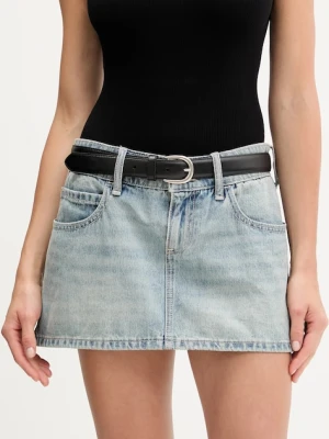 Hollister Co. spódnica jeansowa kolor niebieski mini ołówkowa KI343-5167