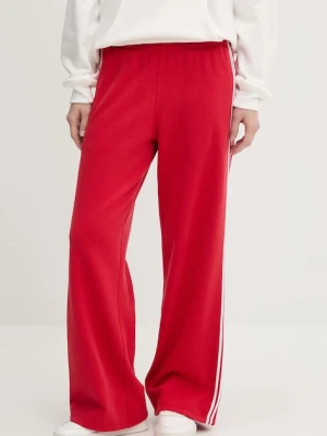 Hollister Co. spodnie damskie kolor czerwony gładkie KI347-5067