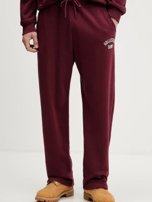 Hollister Co. spodnie dresowe bordowy