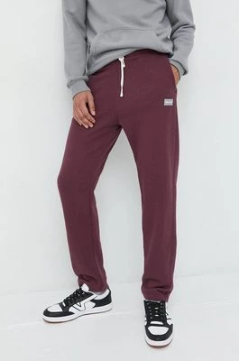 Hollister Co. spodnie dresowe męskie kolor bordowy gładkie