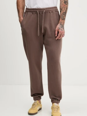 Hollister Co. spodnie dresowe męskie kolor brązowy gładkie KI334-5075-411