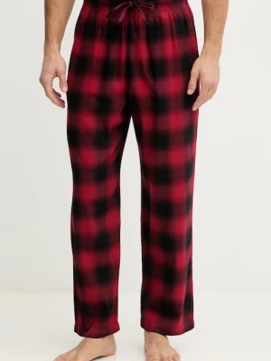 Hollister Co. spodnie piżamowe męska kolor bordowy wzorzysta KI313-5001-506