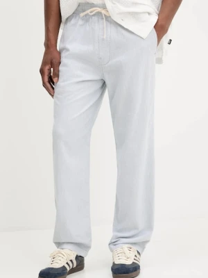 Zdjęcie produktu Hollister Co. spodnie z domieszką lnu męskie kolor niebieski w fasonie chinos KI330-5039