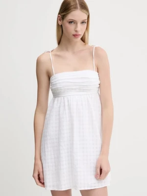 Hollister Co. sukienka bawełniana kolor biały mini rozkloszowana KI359-5348