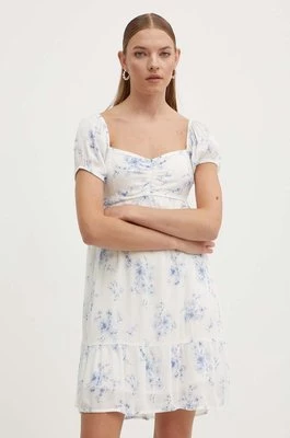 Hollister Co. sukienka kolor beżowy mini rozkloszowana