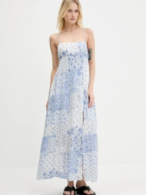 Hollister Co. sukienka kolor biały maxi rozkloszowana KI359-1309