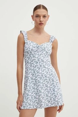 Hollister Co. sukienka kolor biały mini rozkloszowana KI359-4173