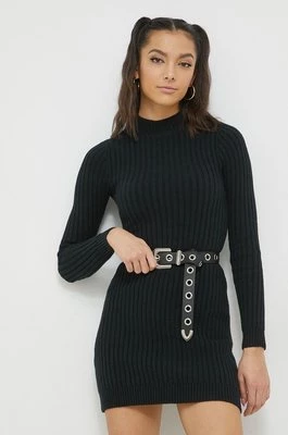 Hollister Co. sukienka kolor czarny mini dopasowana