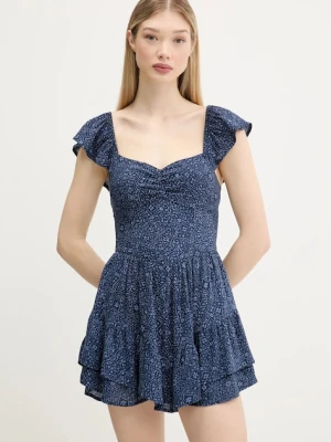 Hollister Co. sukienka kolor granatowy mini rozkloszowana KI359-5241