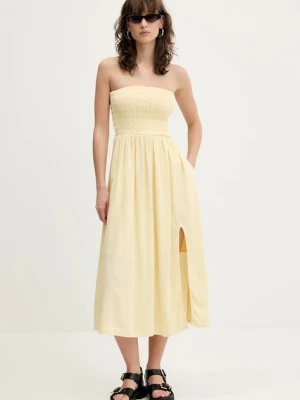 Hollister Co. sukienka kolor żółty midi rozkloszowana KI359-5045
