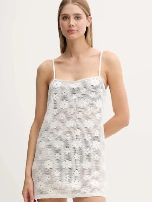 Hollister Co. sukienka plażowa kolor beżowy KI311-5163