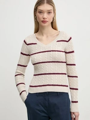 Hollister Co. sweter damski kolor beżowy KI350-4261