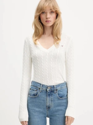 Hollister Co. sweter damski kolor beżowy lekki KI350-5132