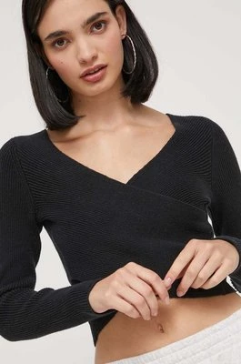 Hollister Co. sweter damski kolor czarny