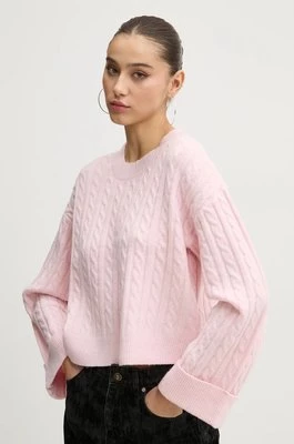 Hollister Co. sweter damski kolor różowy KI350-4274