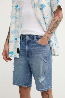 Hollister Co. szorty jeansowe męskie kolor niebieski