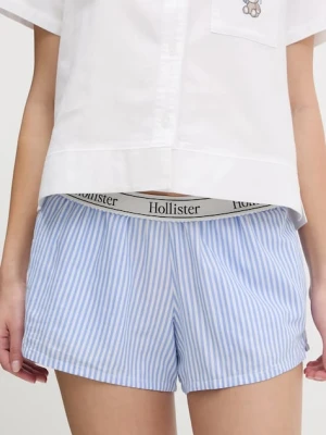 Hollister Co. szorty piżamowe bawełniane damska kolor niebieski bawełniana KI346-5048