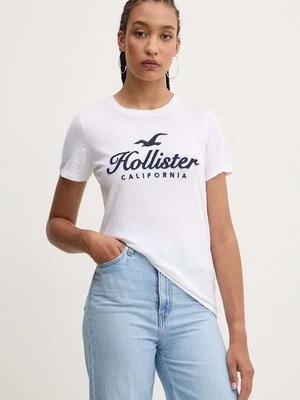 Hollister Co. t-shirt bawełniany damski kolor biały KI357-3284