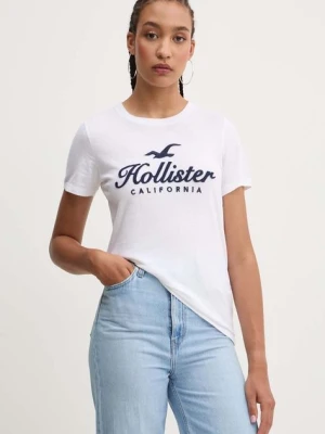 Hollister Co. t-shirt bawełniany damski kolor biały KI357-3284