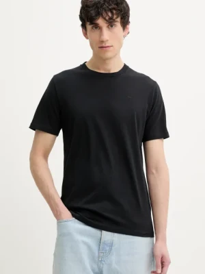 Hollister Co. t-shirt bawełniany męski kolor czarny gładki KI324-5149