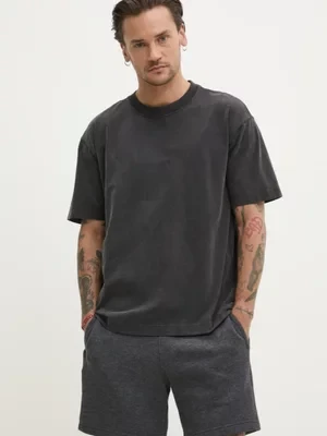 Hollister Co. t-shirt bawełniany męski kolor szary gładki KI324-5056