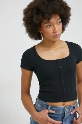 Hollister Co. t-shirt damska kolor czarny