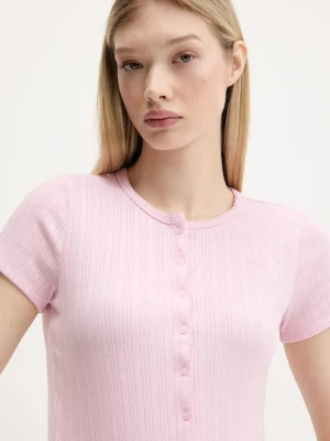 Hollister Co. t-shirt damski kolor różowy KI339-5187