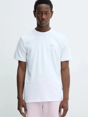 Hollister Co. t-shirt męski kolor biały gładki KI323-5499