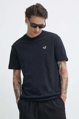Hollister Co. t-shirt męski kolor czarny z aplikacją